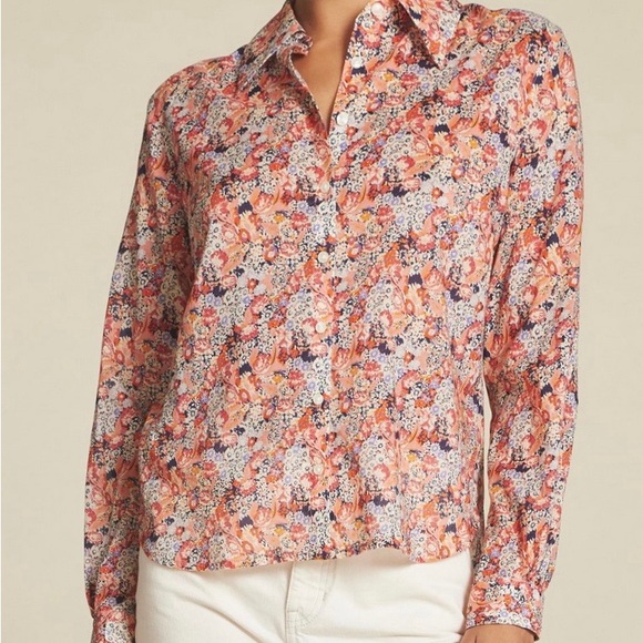 Trovata Tops - Trovata Multicolor Floral Button Down Shirt